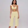 Conjunto de Ropa de Yoga Transfronterizo para Mujer, Sujetador Deportivo de Alta Gama a Prueba de Impactos, Pantalones Cortos Ajustados de Secado Rápido de Cintura Alta, Pantalones de Yoga 5555