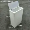 Tanque de Agua de Plástico Vertical Estrecho con Tapa abatible Móvil Cubo de Almacenamiento de Agua Cuadrado para Uso Doméstico Cocina Baño Tanque de Peces Cubo para Contener Agua