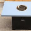 Mesa y Sillas de Barbacoa de Pizarra Multicapa Purificador Sin Humo Mesa de Comedor Barbacoa Coreana de Autoservicio Combinación de Mesa y Sillas para Hot Pot Comercial