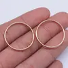 25x25mm 1g Electroforesis KC Oro Material DIY Más Vendido Fabricante Venta Directa Anillo Redondo Colgante