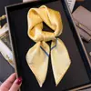 Pañuelo de Seda con Estampado de Lunares Fresco y Sencillo, Versátil y Elegante, Pañuelo de Cuello de Alta Gama, Decoración Profesional, Pañuelo Cuadrado Sencillo