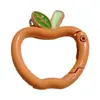 Chaveiro Colorido de Maçã com Fecho de Mola Simples Abertura Argola de Mola DIY Acessório de Celular Peças de Chaveiro