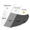 Adecuado para Lentes de Casco Hjc que Cambian de Color C70/I90/C91/Hj26/Rpha12/C10/I70 Lentes que Cambian de Color