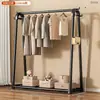 Arara de roupas de chão para quarto, uso doméstico, móvel, armazenamento multifuncional, cabideiro simples