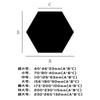 Pegatinas de Pared de Espejo Acrílico Hexagonal Estéreo DIY Autoadhesivas Decoración del Hogar Pegatinas de Espejo para Pared de Fondo XN008