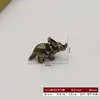 Estatueta de Dinossauro Sólida de Metal Jurássico Escritório Estudo Mesa de Centro Pet de Chá Liga Artesanato Colecionável Presente