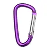 No. Hebilla de alpinismo de aleación de aluminio para exteriores con forma de D, 5 unidades, gancho para equipaje, accesorios de viaje externos, fabricantes al por mayor