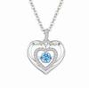 Venta Caliente de Amazon Corazón del Océano Corazón Inteligente Palpitante Collar de Amor Chapado en Cobre Cadena de Clavícula Pequeña Chanel de Alta Calidad