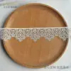 5,2cm Renda Branca de Poliéster Brilhante Solúvel em Água para Vestidos Qipao, Gola, Punhos e Bainhas Enfeites Atacado