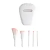 5 Espejo de Concha Brocha de Maquillaje Portátil Mini con Espejo de Maquillaje Combinación Viaje Pequeño Set de Brochas de Maquillaje