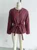 Ropa Europea y Americana Transfronteriza Zr Otoño Nuevo Cuello Redondo Holgada Acolchada de Algodón Versátil Chaqueta de Piloto Chaqueta Corta de Algodón