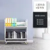 Carro silencioso para libros de biblioteca, sala de archivo, segundo y tercer pisos, carrito móvil plano en forma de V/W, escalera de libros de tres o cuatro peldaños