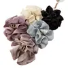 Tamanho Grande, Alta Qualidade, Perolado, Scrunchie Plissado, Presilha Tubarão, Acessório de Cabelo da Moda para Mulheres