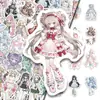 177 piezas de lindas pegatinas de dibujos animados con chicas lolita, perfectas para decoración DIY inspirada en anime y scrapbooking