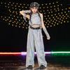 Ropa de Actuación de Danza Jazz para Niñas, Ropa de Actuación de Hip-Hop, Ropa de Moda para Niñas, Elegante para Pasarela, Traje Hiphop Street Catwalk