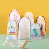 Cordão Bolso com Cordão Pacote de Viagem Armazenamento de Sapatos Bolsa com Cordão Bolsa para Toalha de Rosto Saco Plástico Fosco para Embalagem de Roupas