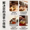 Tetera de Vidrio de Borosilicato Alto con Mango de Madera, Resistente al Calor, Adecuada para Uso Doméstico, con Separación de Té y Agua, Tetera para Flores, Fabricante