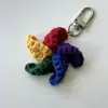 2026 Amazon Transfronterizo Nuevo Modelo Crochet Hecho a Mano Puro Lindo Fresco Colgante Llavero Lazo Venta al por Mayor