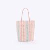 Nueva Bolsa de Plástico para Macarons Estilo Japonés y Coreano Color Fresco Impermeable Rayada Bolsa de Compras Moda Bolso de Hombro tamaño pequeño