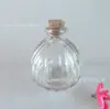 Venta al por mayor de fábrica Botella de corcho para boya de pesca boca pequeña Botella de vidrio con corcho Botella de deseos de estrellas Botella de calabaza para bebidas