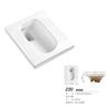 Bacia sanitária de cerâmica para agachar em alta temperatura com sifão vaso sanitário de agachar desodorante antiderrapante vaso sanitário de agachar tipo cabaça com sifão M217