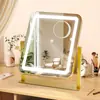 Espejo de Maquillaje Más Vendido de Amazon, Espejo de Tocador de Escritorio Giratorio con Luces, Iluminación de 3 Colores, Espejo de Maquillaje LED Inteligente
