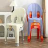 Silla de Comedor Nórdica Moderna Simple Apilable Taburete de Escritorio para Dormitorio Económico Taburete de Escritorio para Negociación Silla de Plástico para el Hogar
