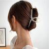 Presilha de Cabelo de Alta Qualidade para Mulheres Celebridade da Internet Grampo de Cabelo Acrílico Novo Estilo Elegante Grande Presilha de Tubarão Para Prender o Cabelo na Parte de Trás da Cabeça Acessório de Cabelo