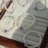 Colección de la serie Blue Treasure 2024, nueva pulsera de plata rota, anillo y collar, combinación de traje para todo tipo de temperamento.