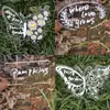 Etiquetas para Vasos de Plantas de Acrílico Marcadores de Flores de Jardim Estacas Borboleta Estacas de Jardim