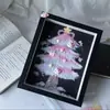 Navidad Nuevo DIY Árbol de Navidad Marco de Fotos de Grava Paquete de Materiales Adornos de Diseño Creativo para Regalos de Parejas y Amigos