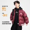 Chaqueta acolchada de invierno para niño, color rojo, con capucha desmontable, nuevo modelo 2026, abrigo a prueba de frío para niños