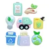 Simulación Verdecimiento Protección Ambiental Logo Accesorios de Resina Accesorios Pasador Papelería Bolso Agujero Zapato Accesorios Decorativos