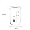 Vaso de Vidrio Espesado Resistente a Altas Temperaturas Vidrio de Borosilicato 5ml-5000ml Vaso Equipo de Enseñanza de Laboratorio Escolar