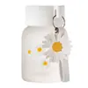 Mini copo de água verão margarida copo portátil copo de gordura presente copo de vidro universal alto valor de cor copo de chá de frutas atacado