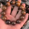 Venta al por mayor del Fabricante: Pulseras de Madera de Azufaifo Rayada Natural, 108 Cuentas, Cuentas Budistas de Oración Coleccionables, Disponibles para Dropshipping
