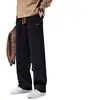 Calça Jogger de Veludo Cotelê Tendência Casual Outono/Inverno Estilosa Tendência Estilo Hong Kong Calça Reta Solta Moda Calça Preguiçosa Masculina