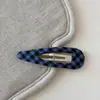 Pinza para el cabello de estilo K con cuadros coloridos, triángulo geométrico, pinza para flequillo dulce y linda, pinza lateral, accesorios para el cabello para mujer, estilo nuevo