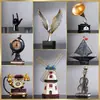 Decoraciones para Gabinete de Vino, Adornos Retro, Accesorios para el Hogar, Violín Creativo Sencillo para Sala de Estar, Mueble de TV, Estantería, Muebles Pequeños
