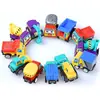 Coche de plástico de dibujos animados coche de ingeniería coche mini de fricción coche de tráfico coche de juguete para niños premio de guardería regalo