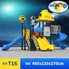 Escorregador Grande para Jardim de Infância Espaço Externo Infantil Série Combinação de Balanços Equipamento de Diversão ao Ar Livre para Parque Comunitário