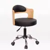 Silla de Computadora Compacta de Madera Maciza, Silla de Escritorio Sencilla, Silla Ajustable para Estudiantes, Silla Pequeña para Estudio en Casa con Respaldo, Silla de Oficina Giratoria