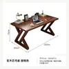 Escritorio Largo Grande de Madera Maciza para Sala de Estar, Lectura y Estudio, Mesa de Tablero Grande para Oficina en Casa, Mesa Multifuncional, Escritorio para Computadora