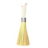 Escova de Panela de Bambu Antiga com Cabo de Madeira Sólida, Artefato Doméstico para Esfregar Panelas e Tigelas, Escova de Bambu para Lavar Panelas e Tigelas, Escova de Limpeza de Cozinha