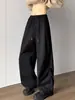 Estilo novo versátil e fashion, calças artísticas e casuais, com uma estética elegante, moderna e descontraída inspirada em Harajuku, incorporando um estilo japonês minimalista