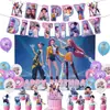 Caça às Bruxas Decoração de Festa de Aniversário Suprimentos Conjunto Bandeira de Aniversário Balão Inserto de Bolo Pingente Espiral