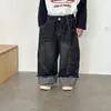 Pantalones Vaqueros para Niños, Pantalones Casuales de Pierna Ancha para Niñas, Ropa de Primavera para Niños, Nuevos Pantalones Largos Rectos para Bebé de Primavera y Otoño 2026