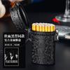 Estuche de cigarrillos de metal vintage para hombre, diseño de gánster con baño de sangre, resistente al agua, paquete de 20, personalidad al por mayor