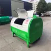Papelera de hierro de 3 metros cúbicos gran cantidad en stock venta con 20% de descuento papelera grande brazo de gancho para camión de basura compatible