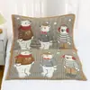 Toalla de almohada acolchada de dibujos animados 52 x 78 algodón y funda de almohada engrosada individual dormitorio de estudiante alto valor de color toalla de almohada al por mayor